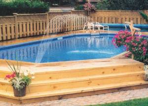 Pools for Above Ground Pool Deck Ideas